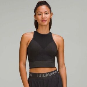 NWT SOLD OUT! Lululemon Mesh Shelf Bra Training Tank in Graphite Gray